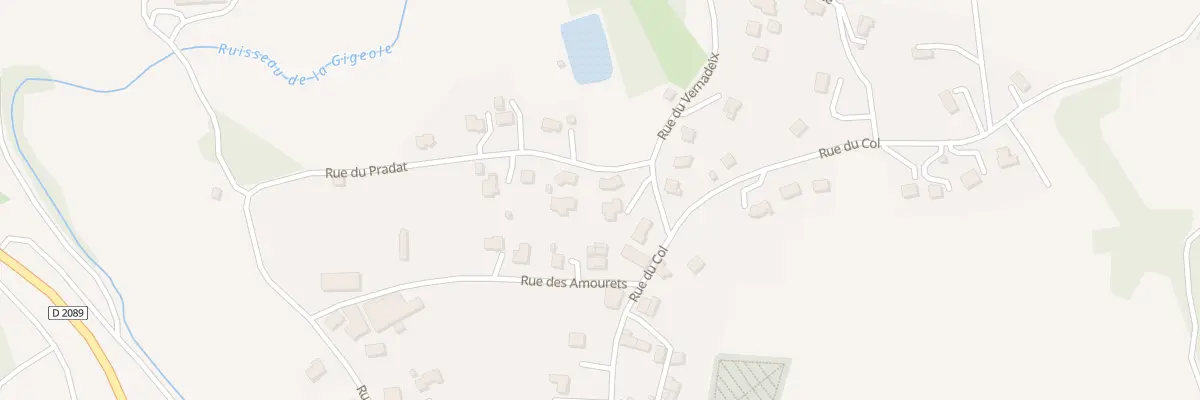 Plan du 5545 Rue du Pradat - Le Bourg à Nébouzat
