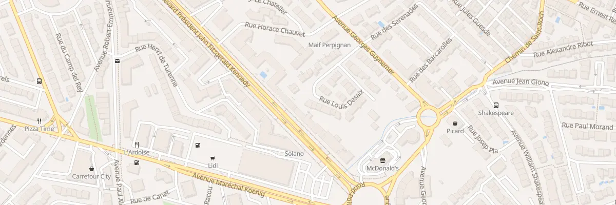 Plan du 32 Rue Desaix à Perpignan