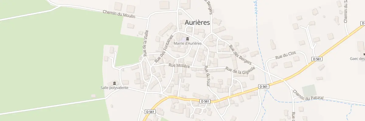 Plan du 5047 Aurieres à Aurières