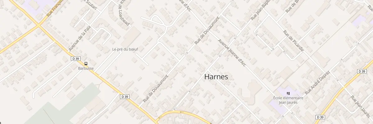 Plan du 21 Rue de Douaumont à Harnes