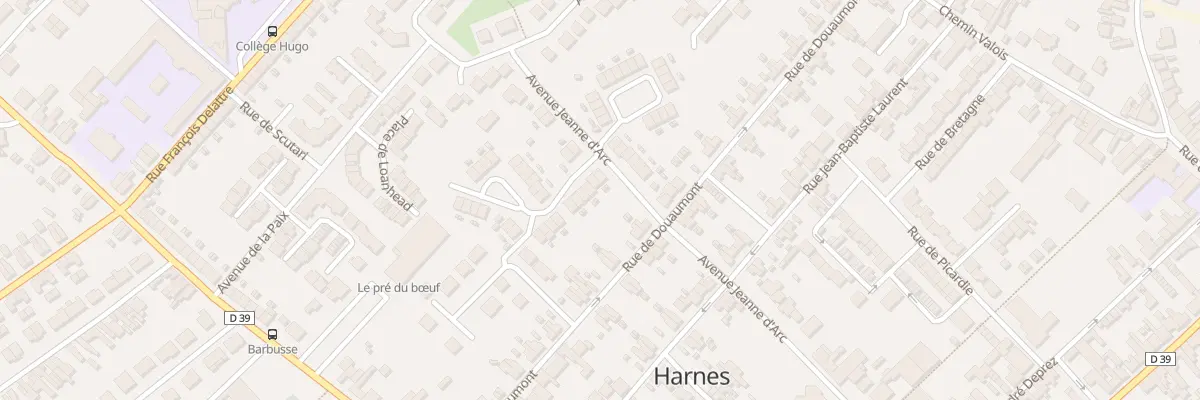 Plan du 13 Rue de Domrémy à Harnes