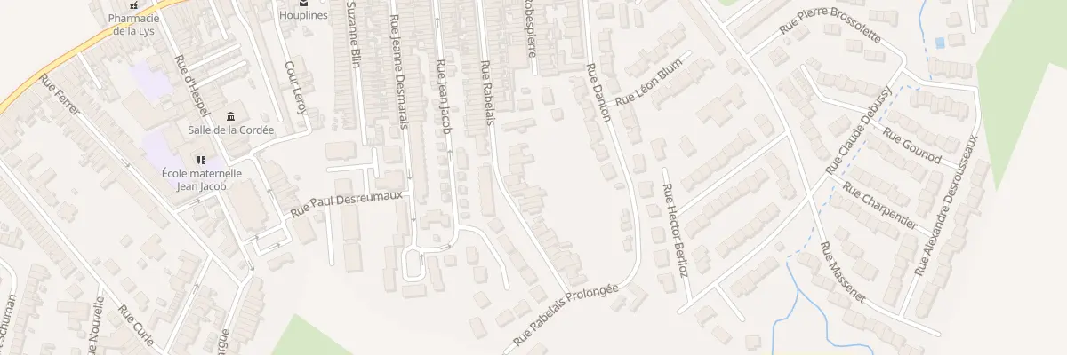 Plan du 85 Rue Rabelais à Houplines