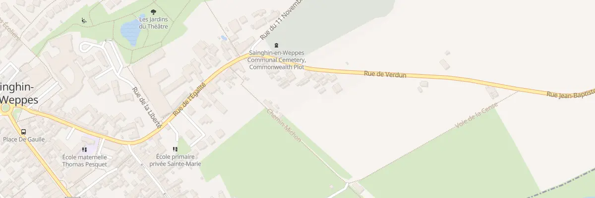 Plan du 21 Rue de Verdun à Sainghin-en-Weppes