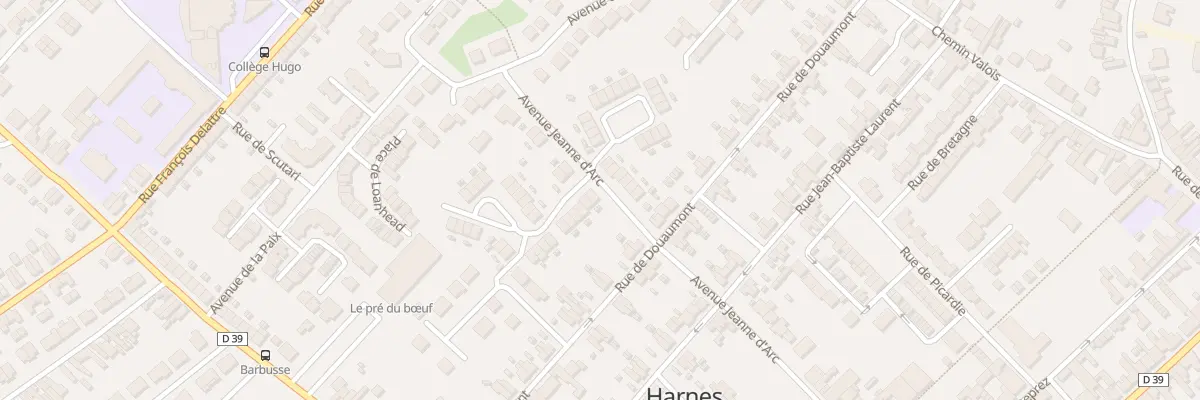 Plan du 9 Rue de Domrémy à Harnes