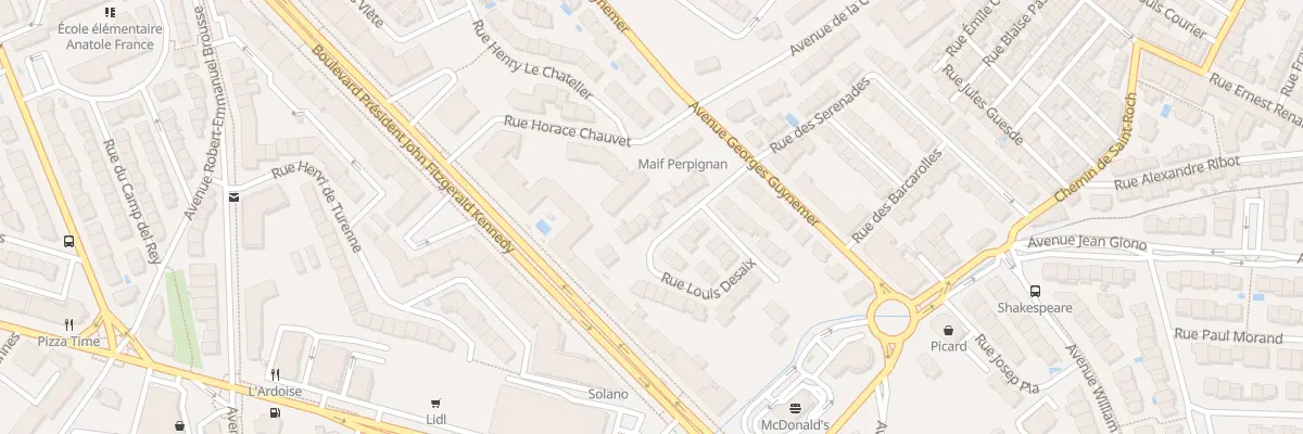 Plan du 18 Rue Desaix à Perpignan