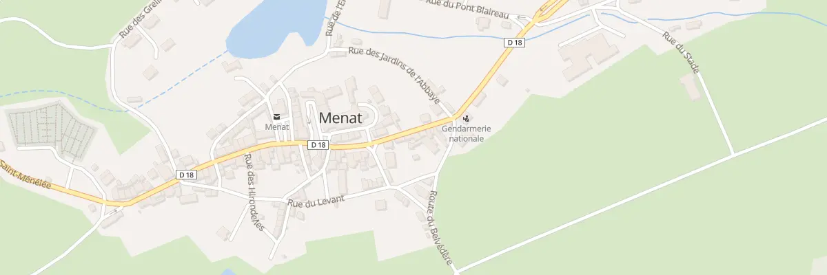 Plan du 5218 Le Bourg à Menat