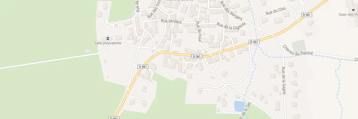 Plan du 5037 Aurieres à Aurières
