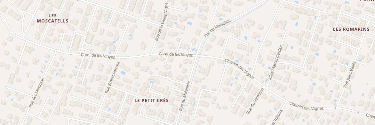 Plan du 61 Che des Vignes à Pia