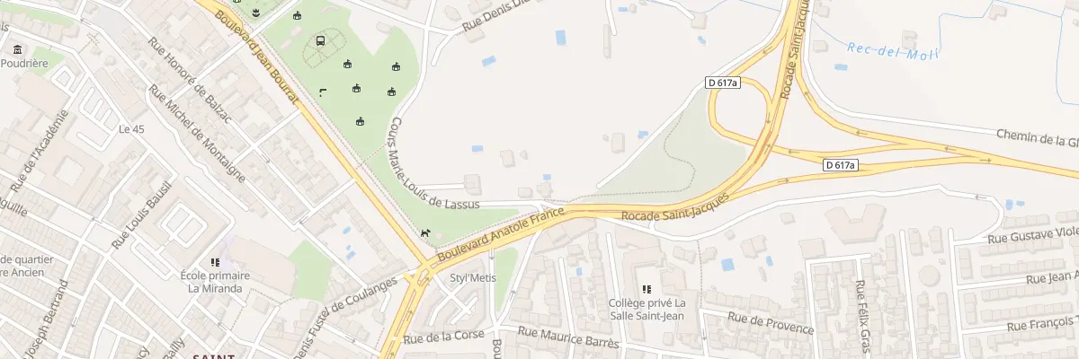 Plan du 1 Av Rosette Blanc à Perpignan