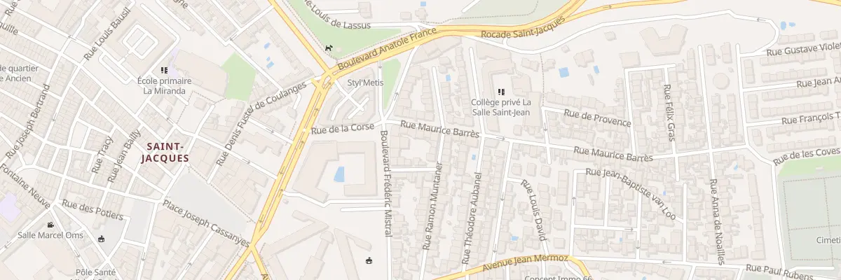 Plan du 8 Rue Maurice Barrès à Perpignan