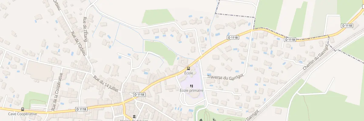 Plan du 39 Av de Marcorignan à Névian