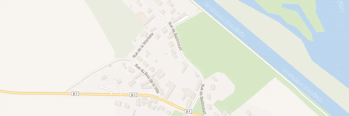 Plan du 10 Rue de Bazincourt à Biaches