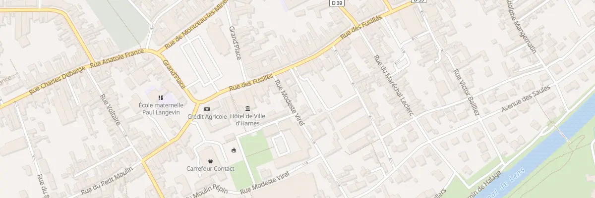 Plan du 53B Rue des Fusillés à Harnes