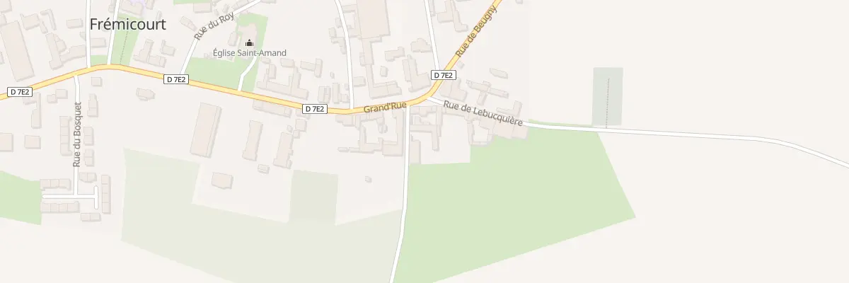 Plan du 2 Rue d’Haplincourt à Frémicourt