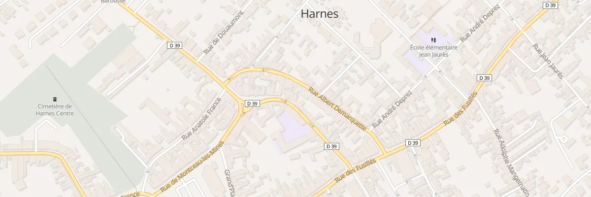 Plan du 25 Rue de Montceau à Harnes