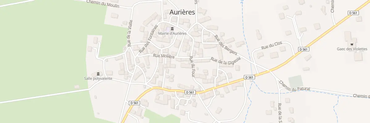 Plan du 5085 Aurieres à Aurières