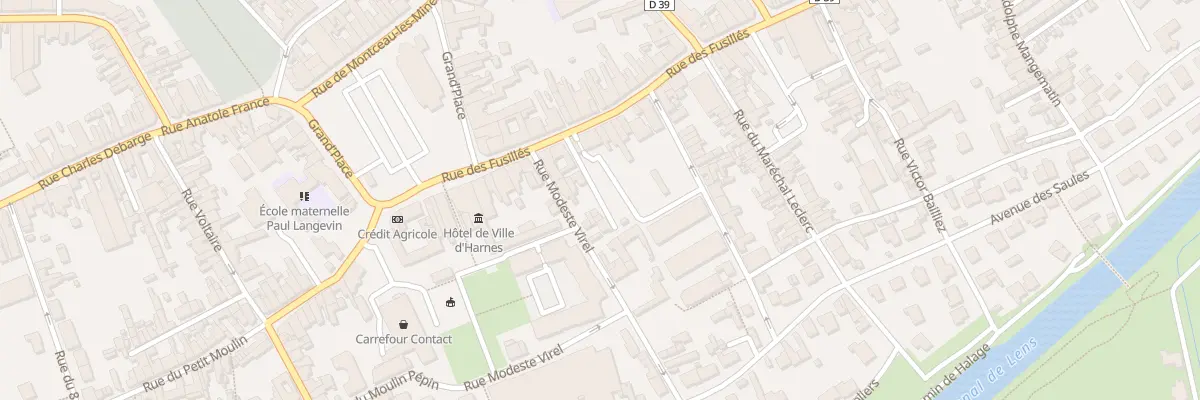 Plan du 53T Rue des Fusillés à Harnes