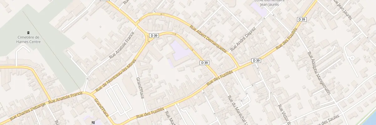 Plan du 10 Rue de Montceau à Harnes