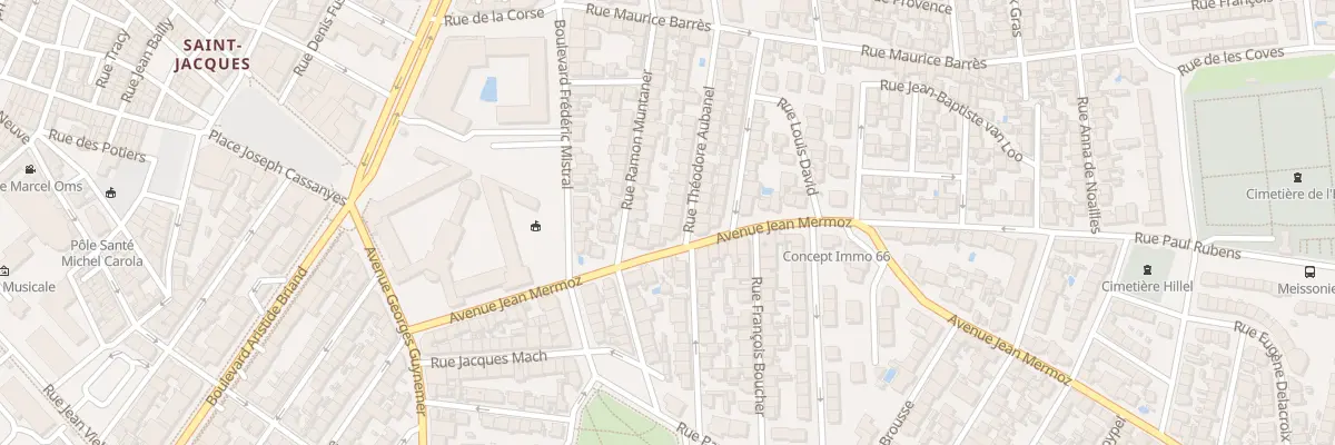 Plan du 1 Rue Théodore Aubanel à Perpignan