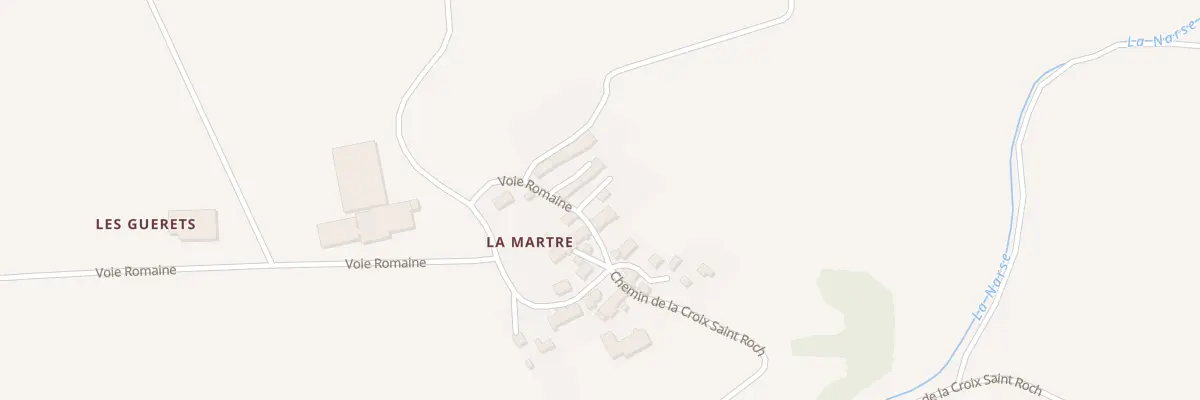 Plan du 5063 La Martre à Saulzet-le-Froid