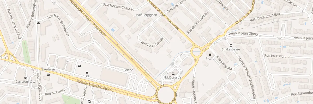 Plan du 46 Rue Desaix à Perpignan