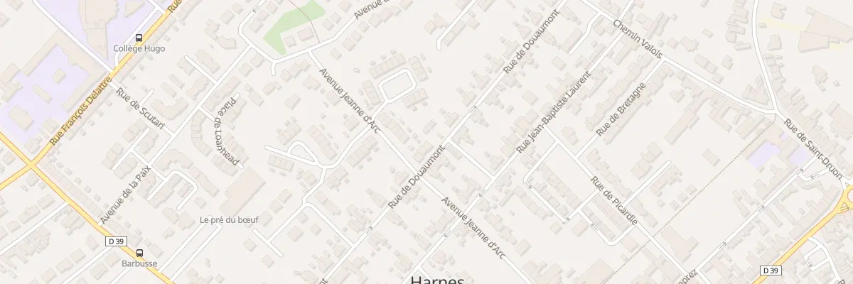 Plan du 38 Rue de Douaumont à Harnes