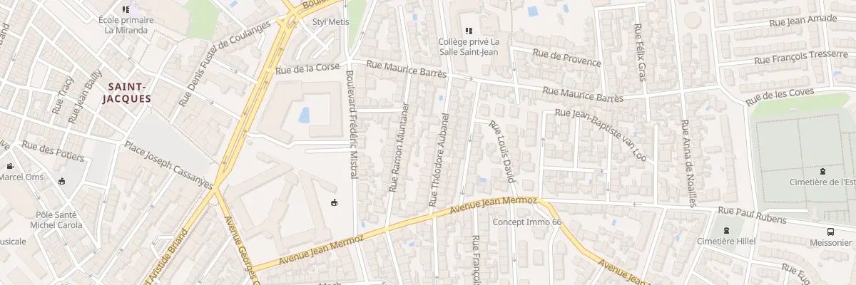 Plan du 17 Rue Théodore Aubanel à Perpignan