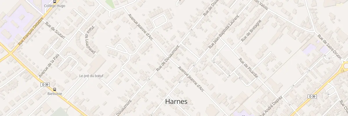 Plan du 37 Rue de Douaumont à Harnes