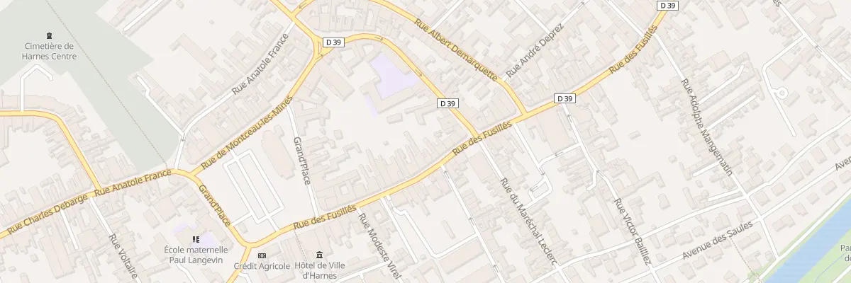 Plan du 80 Rue des Fusillés à Harnes
