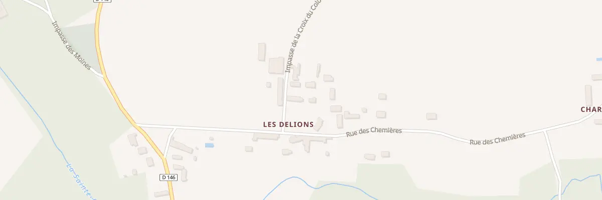 Plan du 2 Imp de la Croix du Colombier à Pers-en-Gâtinais