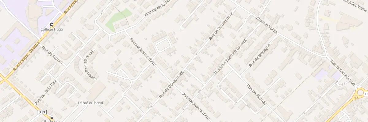 Plan du 40 Rue de Douaumont à Harnes