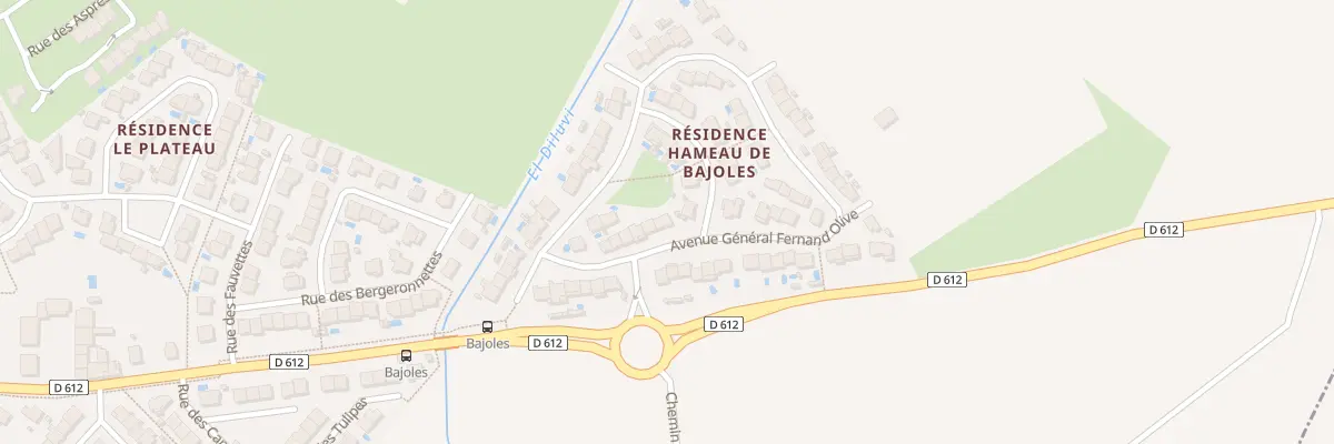 Plan du 14 Av du General Fernand Olive à Bages
