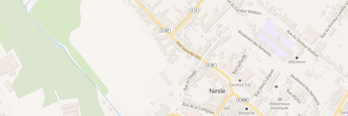 Plan du 19 Rue Saint Nicolas à Nesle