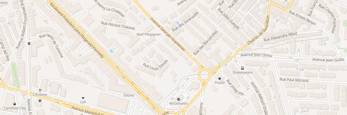 Plan du 14 Rue Kellermann à Perpignan