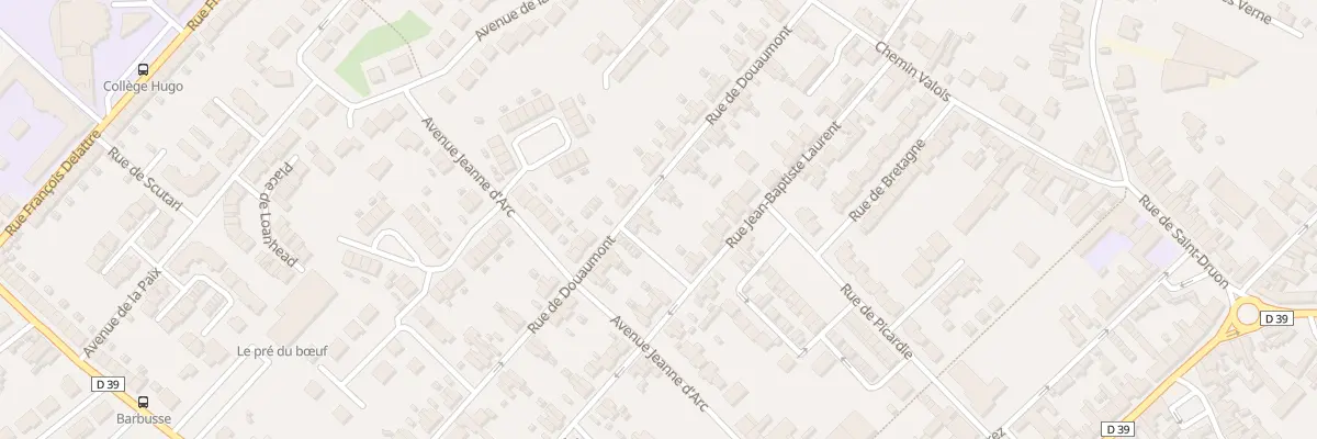 Plan du 47 Rue de Douaumont à Harnes