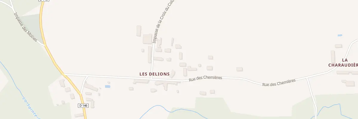 Plan du 3 Rue des Chemières à Pers-en-Gâtinais