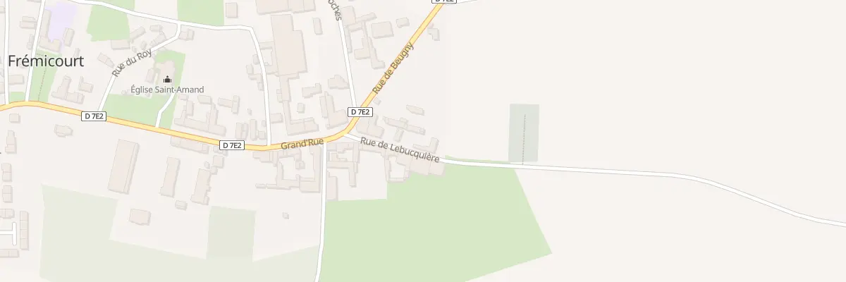 Plan du 4 Rue de Lebucquiere à Frémicourt