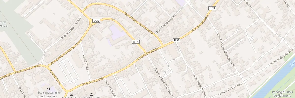 Plan du 92 Rue des Fusillés à Harnes