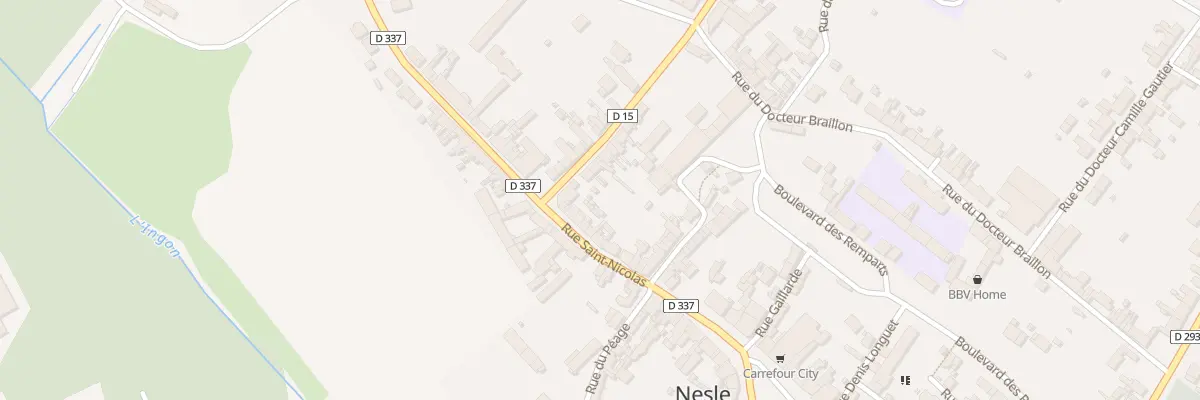 Plan du 26 Rue Saint Nicolas à Nesle