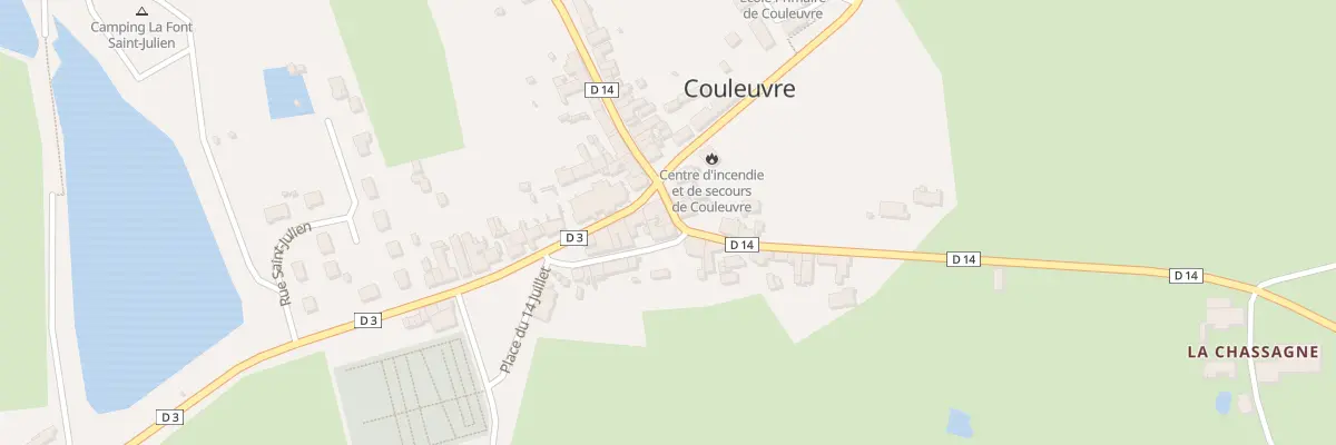 Plan du 2 Rue Emile Guillaumin à Couleuvre