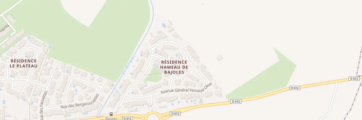 Plan du 34 Av du General Fernand Olive à Bages