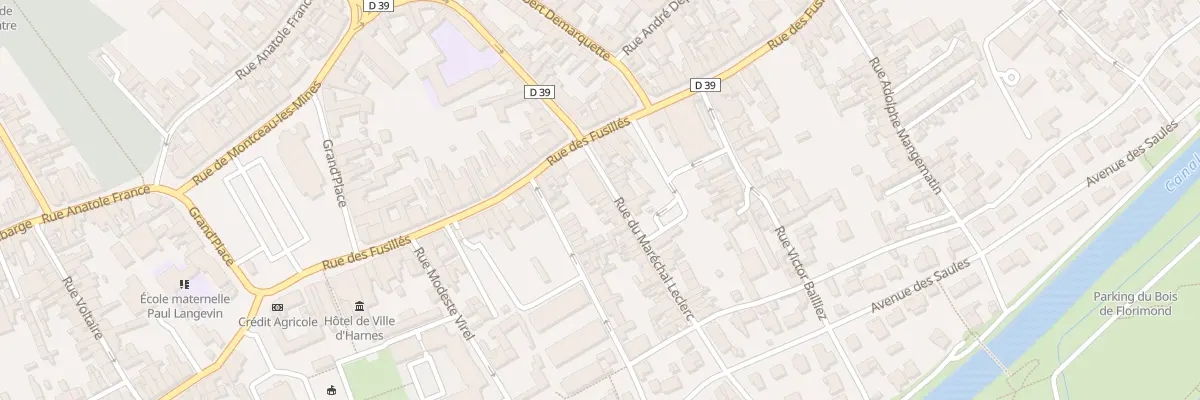 Plan du 3 Rue du Maréchal Leclerc à Harnes