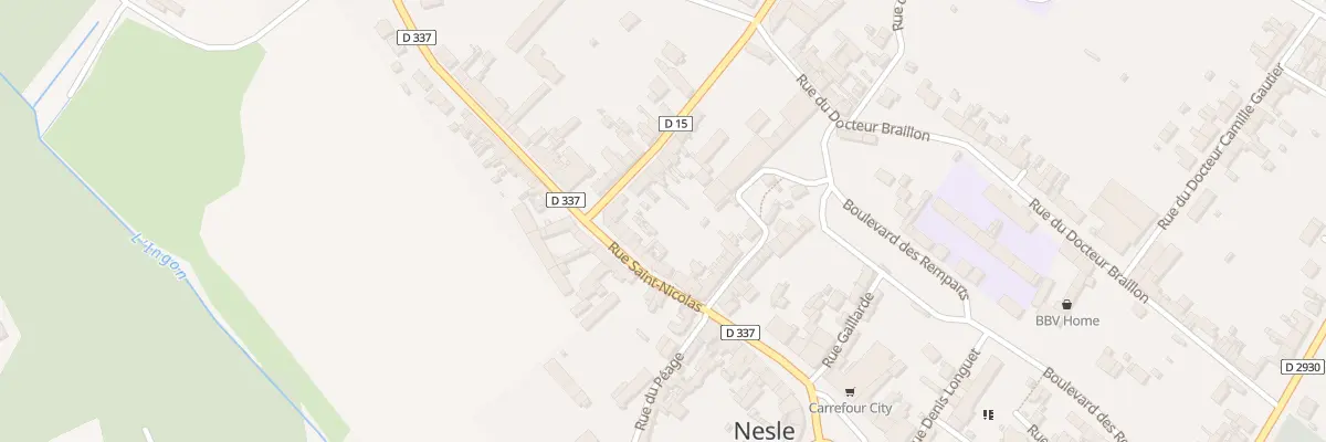 Plan du 24 Rue Saint Nicolas à Nesle
