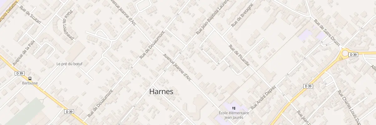 Plan du 21 Av Jeanne d’Arc à Harnes