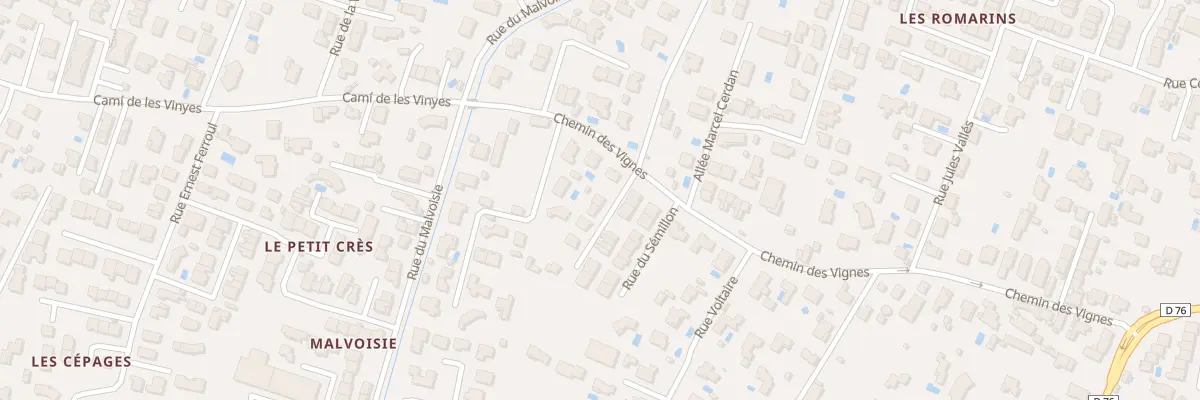Plan du 6 Rue du Cabernet à Pia