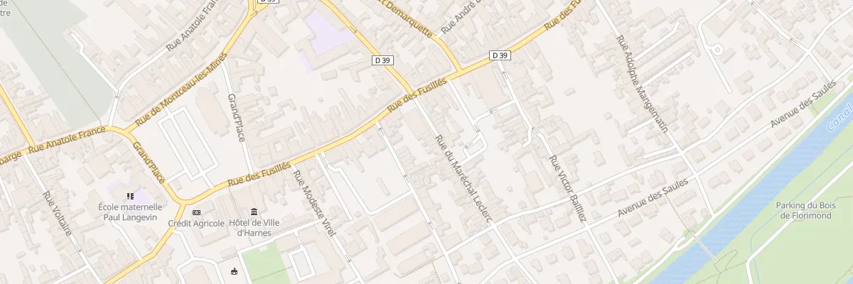 Plan du 5 Rue du Maréchal Leclerc à Harnes