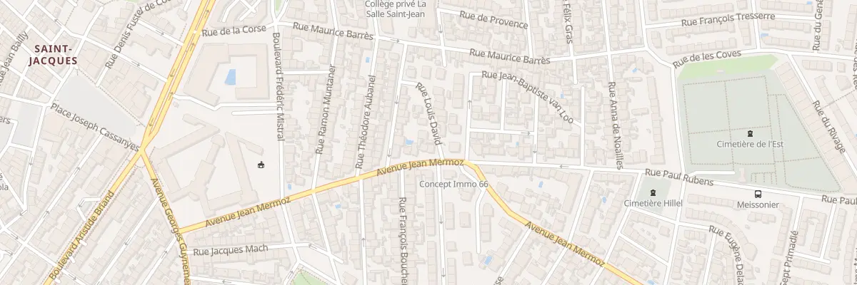 Plan du 3 Rue Louis David à Perpignan