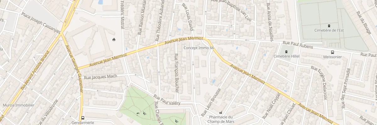 Plan du 12 Rue Théodore Chasseriau à Perpignan