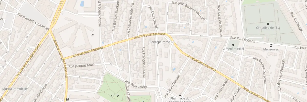 Plan du 10 Rue Théodore Chasseriau à Perpignan