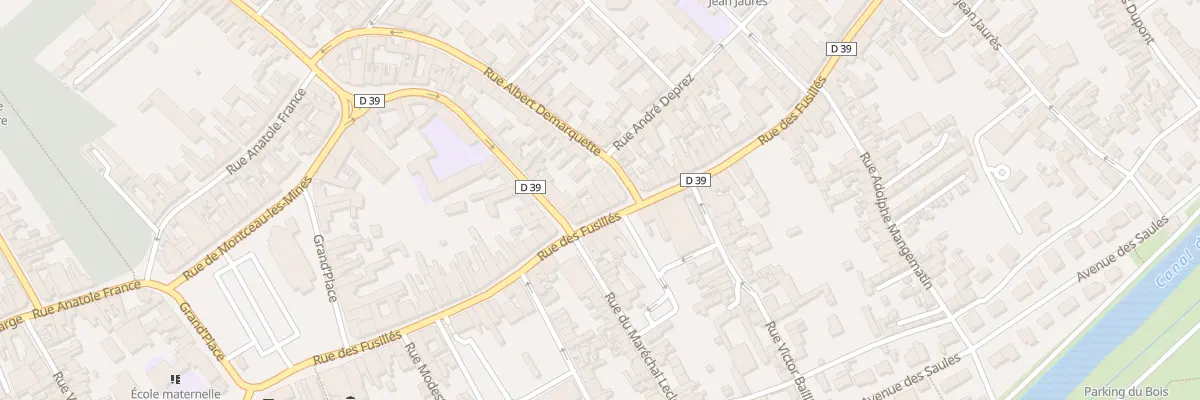 Plan du 96 Rue des Fusillés à Harnes